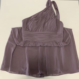 Donna Morgan Women's Rhea Short One Shoulder Dress